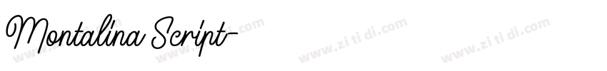 Montalina Script字体转换 Montalina Script字体转换